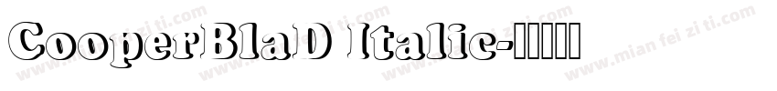 CooperBlaD Italic字体转换